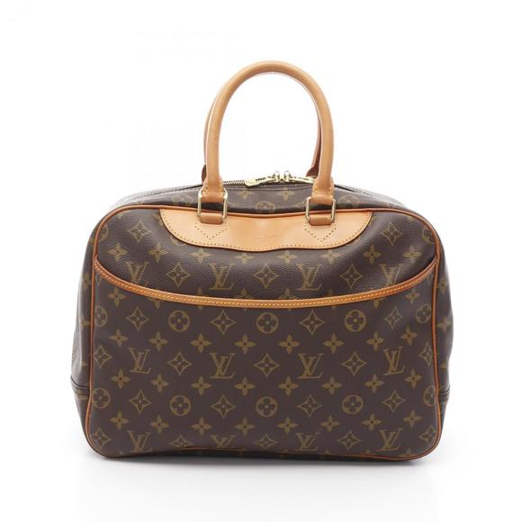 LOUIS VUITTON Brown Monogram Leather Deauville Bag - Picture 1 of 11